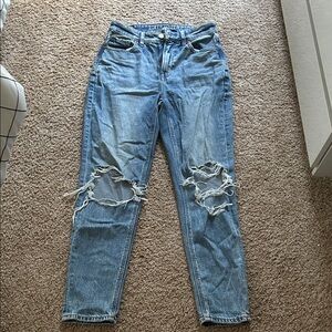 American Eagle Outfitters Blue Distressed Boyfriend Jeans
